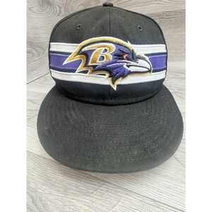 New Era 9Fifty NFL Baltimore Ravens Adjustable Snapback Hat Adult Black & Purple